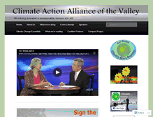 Tablet Screenshot of climateactionallianceofthevalley.org